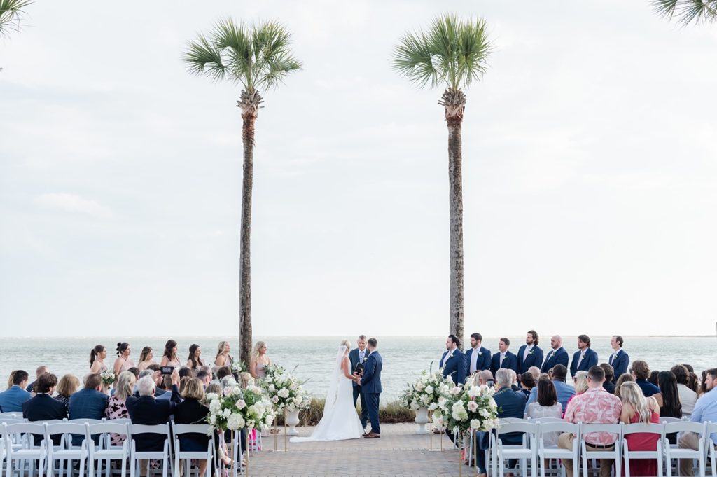 oceanfront wedding ceremony at Seabrook
