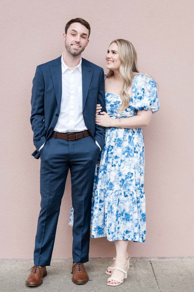 Outdoor engagement photography Charleston